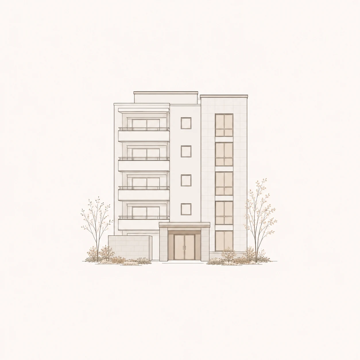 マンションイラスト